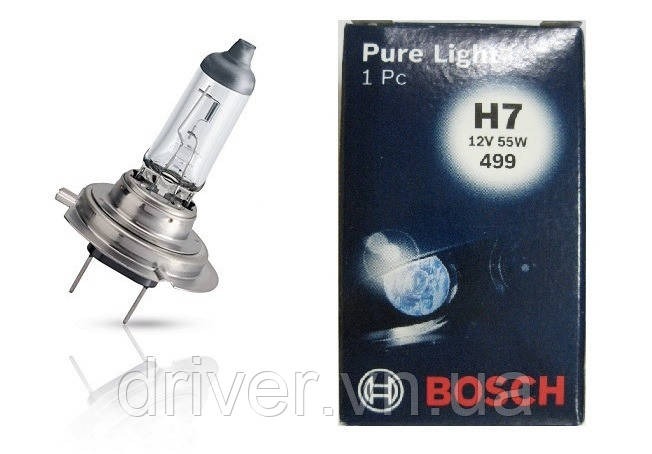 Автолампа H7 Pure Light 12V 55W PX26d - 1шт, (1987302071), фото 1