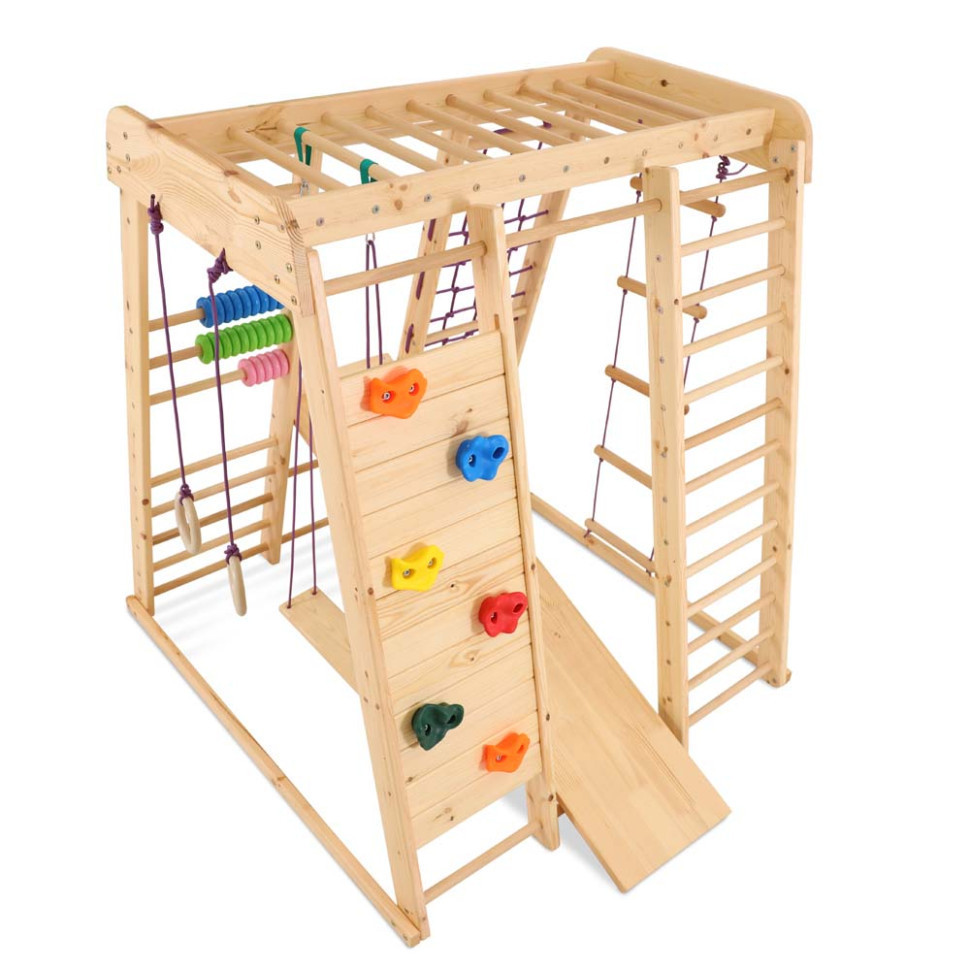 Спортивний комплекс «Акварелька-outdoor 2» дерев'яний, (SportBaby)