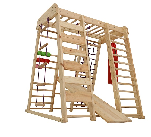 Спортивний комплекс «Акварелька-outdoor» дерев'яний, (SportBaby), фото 1