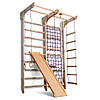 Дитячий спортивний куточок "Kinder 3 в 1" 220 з дерев'яною гіркою 150 см (220х160 см), (SportBaby), фото 2