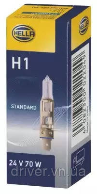 Автолампа H1 Standard 24V 70W P14,5s - 1шт, (8GH002089251), фото 1