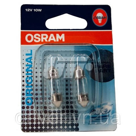 Автолампа C10W Original Line 12V 10W SV8,5, SV8,5-8 - блистер 2шт, (643802B), фото 1
