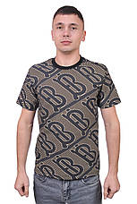 Футболка чоловіча Burberry 25-B502 чорна, фото 3