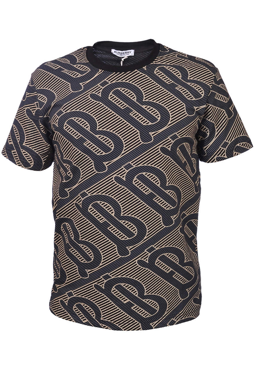 Футболка чоловіча Burberry 25-B502 чорна