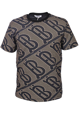 Футболка чоловіча Burberry 25-B502 чорна, фото 1