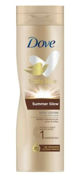 Лосьйон для тіла Dove Summer Glow з ефектом автозасмаги, 250 мл, фото 1