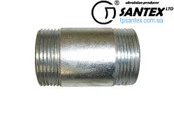 Оцинкована різьба  ДУ 50*3,0 (2') L 60 mm, бочата, сталева