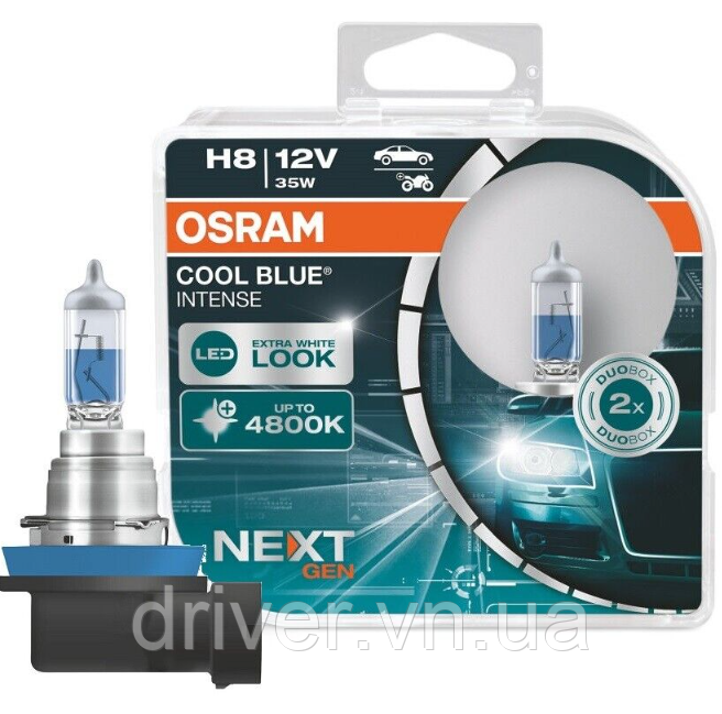 Автолампа H8 Cool Blue Intense Next Gen 12V 35W PGJ19-1 - кт 2шт, (64212CBNHCB), фото 1