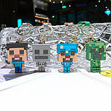 Набір брелоків 4 шт Minecraft для ключів, сумки, рюкзака (AS-179776), фото 2