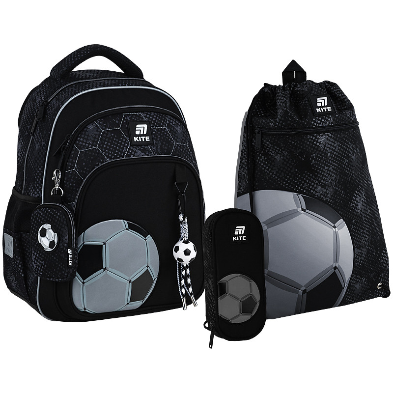 Шкільний набір Kite Education Football SET_K25-763M-2 (рюкзак, пенал, сумка)130 – 145 см