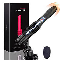 Телескопічний вібратор , автоматичний фалоімітатор - масажер для точки G, висувна кицька, інтимні рожевий