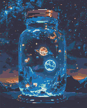 Алмазна мозаїка Космічний простір 40х50 см Орігамі (OD3417)