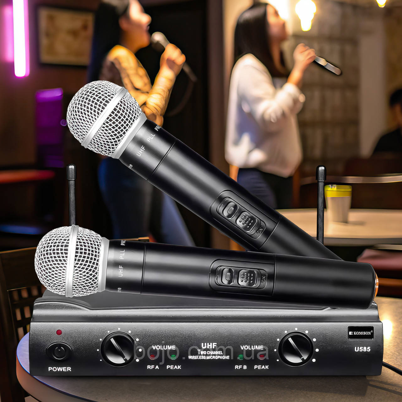 Радіосистема з 2 вокальними динамічними радіомікрофонами Shure UT4 UHF-2 Sm58 (ЖЯ)