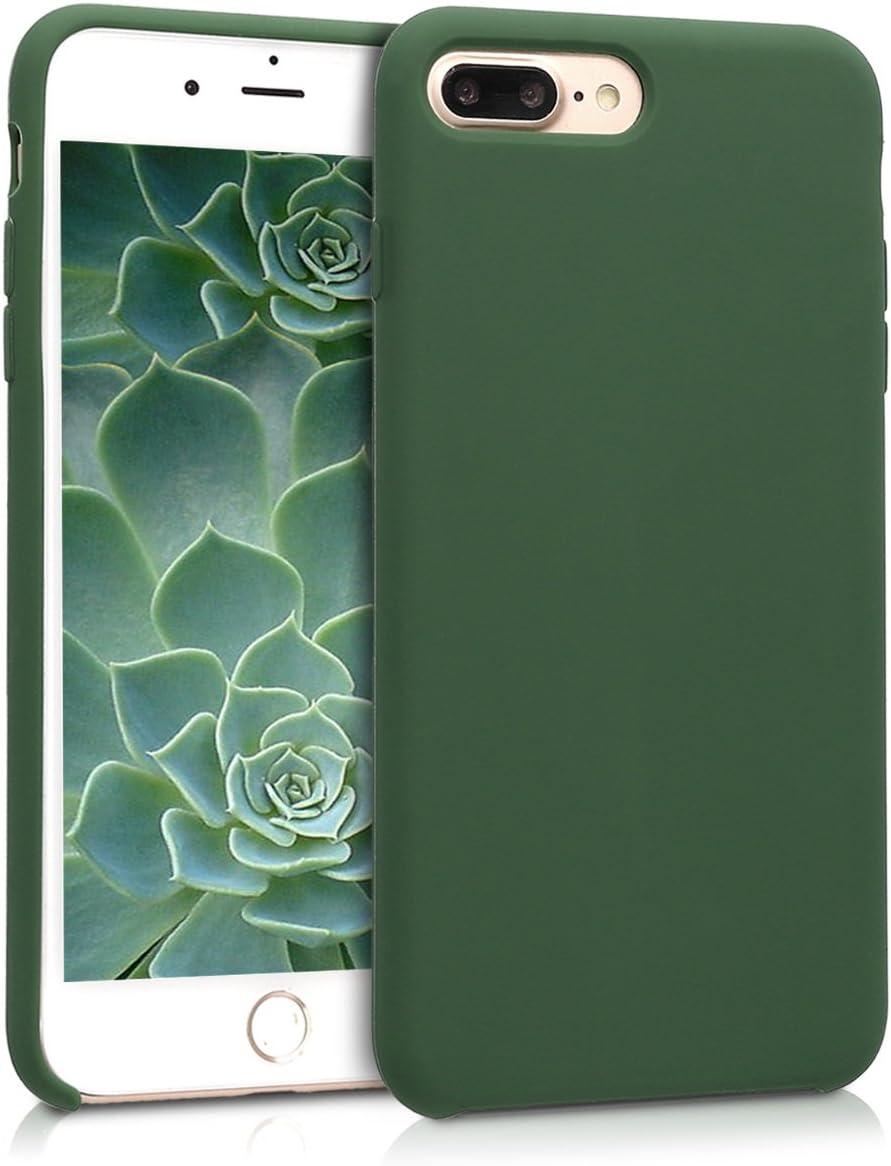 Чохол для iPhone 7 Plus / iPhone 8 Plus - Cиліконовий з мікрофіброю, Army Green (45)