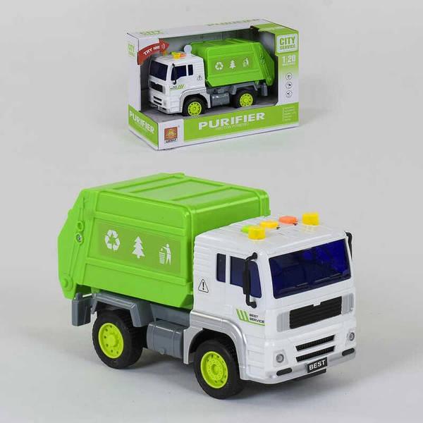 Сміттєвоз WY 521 А світлові та звукові ефекти, в коробці, фото 1