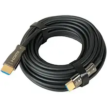 Шнур Optical HDMI, gold, 2.0, 10 м, чорний