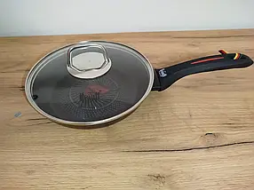 Сковорода з антипригарним покриттям та скляною кришкою Krauff Smart Fry 20 см (88-222-113), фото 3