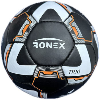 М'яч футбольний №4 Ronex TRIO чорний