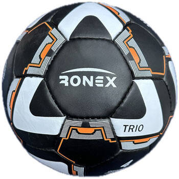М'яч футбольний №4 Ronex TRIO чорний, фото 1