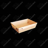 Контейнер для салату прямокутний КРАФТ 500 мл, 135*85*40 мм, (50/8), фото 3