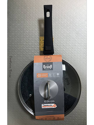 Сковорода з антипригарним покриттям та скляною кришкою Krauff Smart Fry 28 см (88-222-116), фото 1