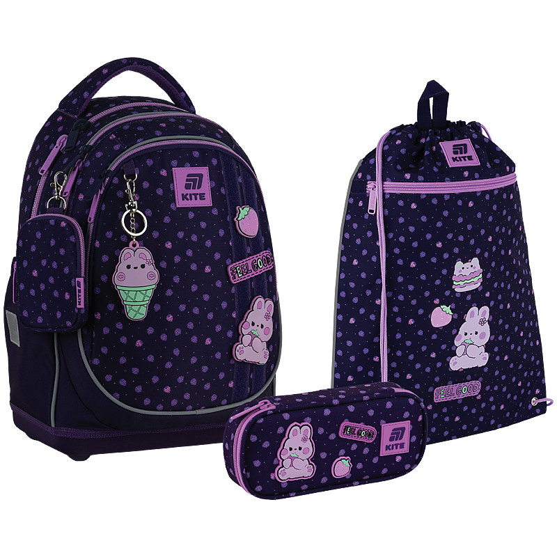 Шкільний набір Kite Education Feel Good SET_K25-724S-1 (рюкзак, пенал, сумка) 115 – 130 см