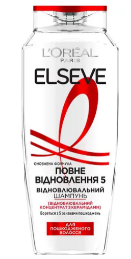 Шампунь L'Oreal Paris Elseve Повний Відновлення 5 для пошкодженого волосся 400 мл