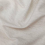 Льон стрейч щільний однотон природній колір, фото 5