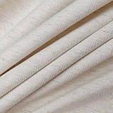 Льон стрейч щільний однотон природній колір, фото 6