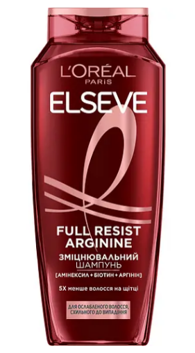 Шампунь L'Oreal Paris Elseve Full Resist Arginine+Aminexil для ослабленого волосся 400 мл