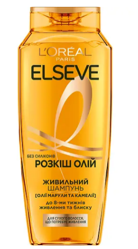 Шампунь L’Oréal Paris Elseve Розкіш 6 олій для волосся, що потребує живлення 400 мл, фото 1
