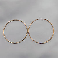 Золоті сережки кільця в червоному золоті 585 проби