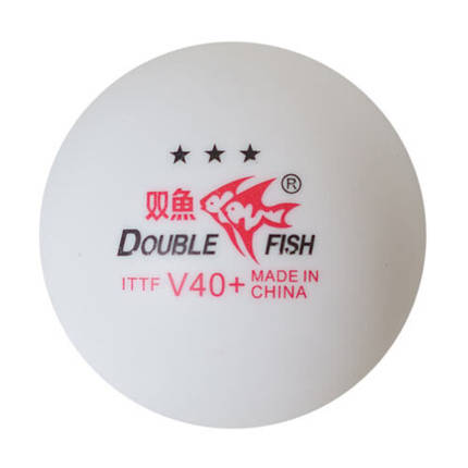 Кульки для настільного тенісу білі 6шт Double Fish 40+, фото 3