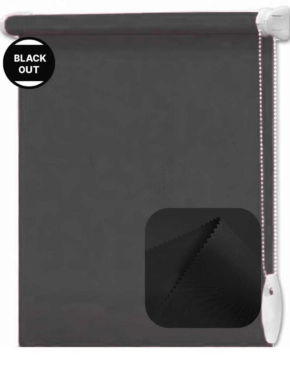 Ролети MILA Black Out Black 6000, фото 1