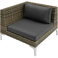 Правий кутовий елемент до модульного набору з УФ-стійкого ротанга