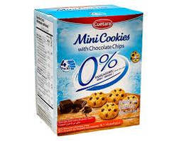 Печиво без цукру з крихтами шоколаду Cuetara Mini Cookies 0% Azucares, 120 г (12 шт ящик)