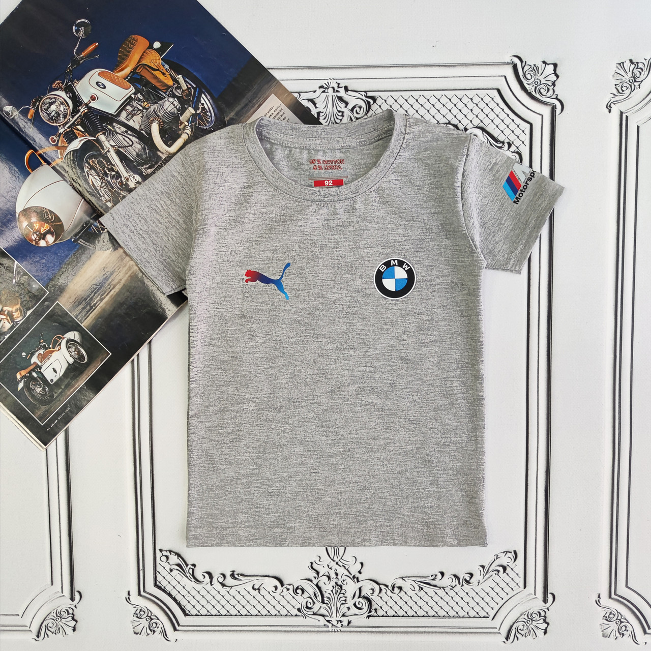 Дитяча, підліткова футболка BMW для хлопчика