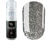Спрей для эффекта омбре Valeri Express Ombre Spray №12 7,5 г Серебряный глиттер