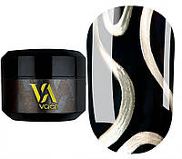 Гель-краска для дизайна ногтей Valeri Gold Metal Gel 5 мл Золотой