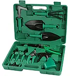 Набір садових інструментів Mar-Pol M83053 у валізі 10 предметів садовий комплект Польща, фото 10