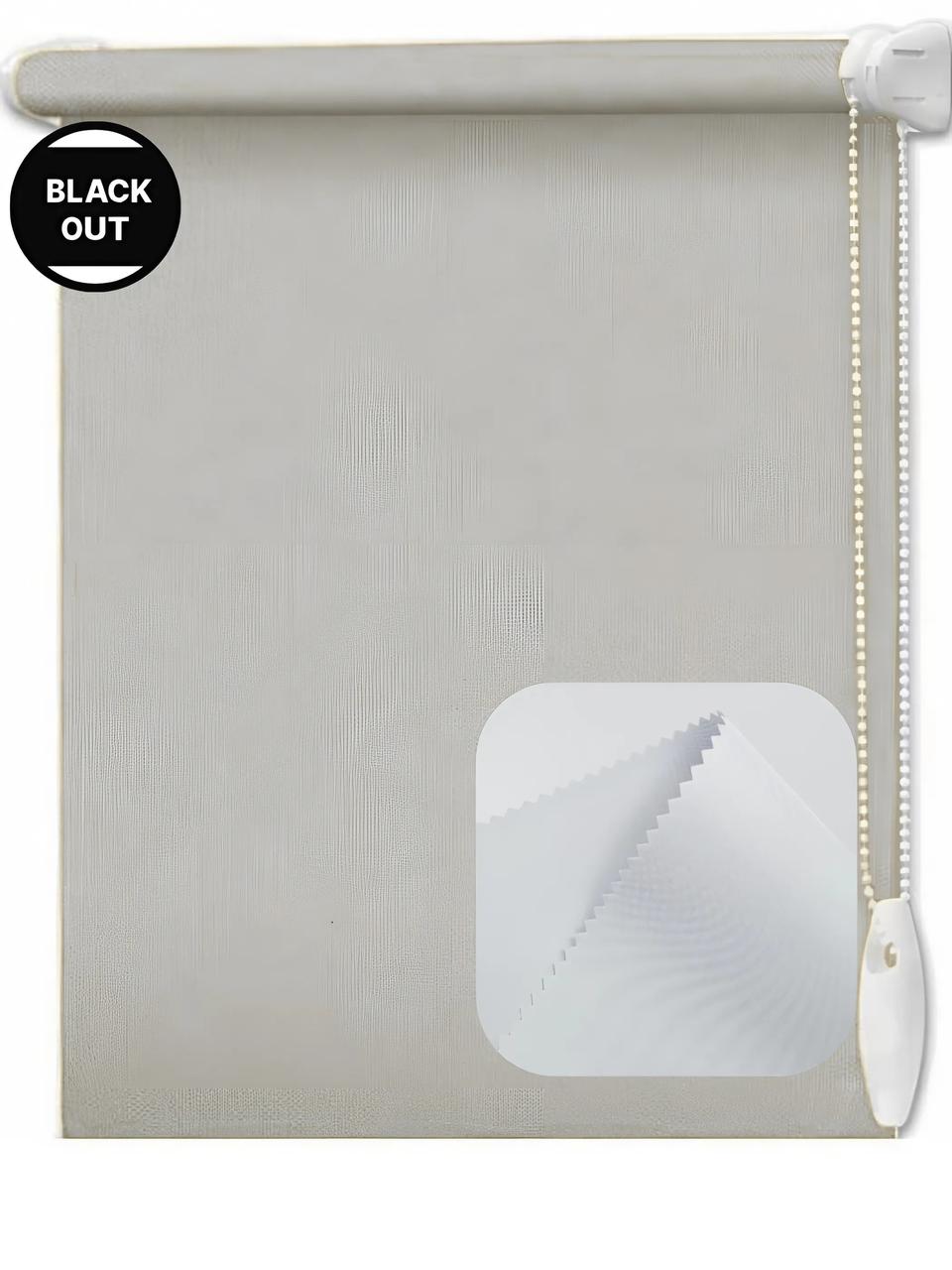 Ролети MILA Black Out Snow White 5100