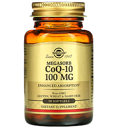 Megasorb CoQ-10 Solgar 100 мг 90 капсул