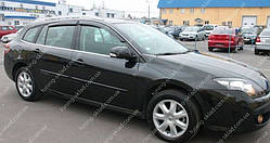 Вітровики вікон Рено Лагуна 3 (дефлектори бічних вікон Renault Laguna 3)