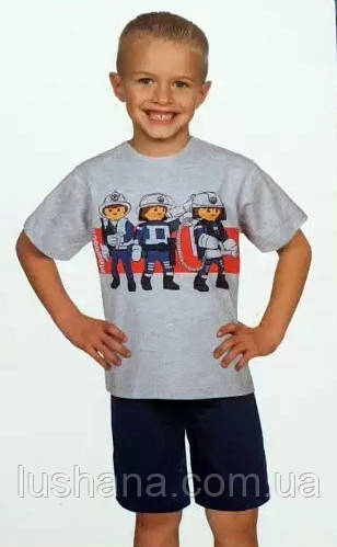 Дитяча піжама для хлопчика на літо р.86-92, фото 1