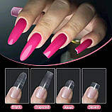 Гелеві типси 120 шт/уп. Дизайнер Multiforms Fast Gel Tips MT1 для нарощування нігтів, фото 7