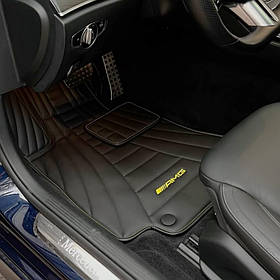 Килимки в автомобіль з екошкіри AMG  в салон