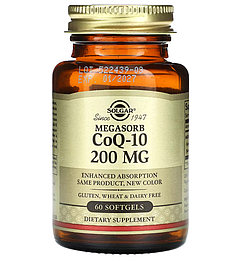 Megasorb CoQ-10 Solgar 200 мг 60 капсул