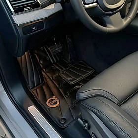 Килимки в автомобіль з екошкіри Volvo в салон