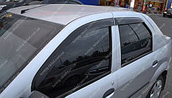 Вітровики вікон Рено Логан 1 (дефлектори бічних вікон Renault Logan 1)