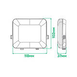 Світлодіодний прожектор Ardero LL-4020ARD PRO 20 Вт 6500 K чорний, фото 3